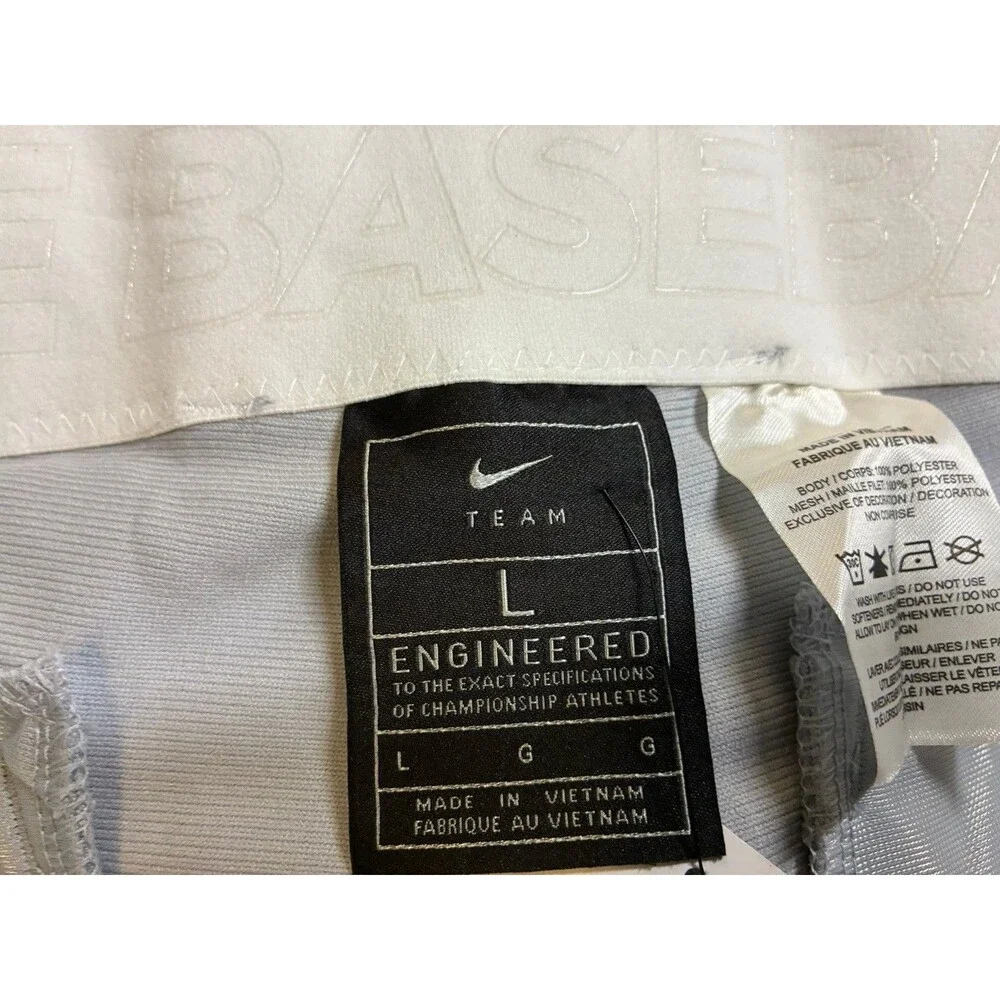 Nike Vapor Select High Men’s Large Gray Black Piped Baseball Pants NWT